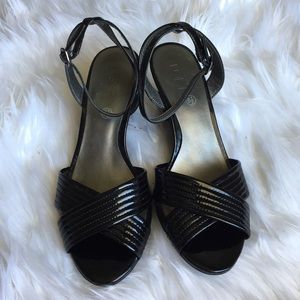Loft • Wedge Patent Slingback Sandals